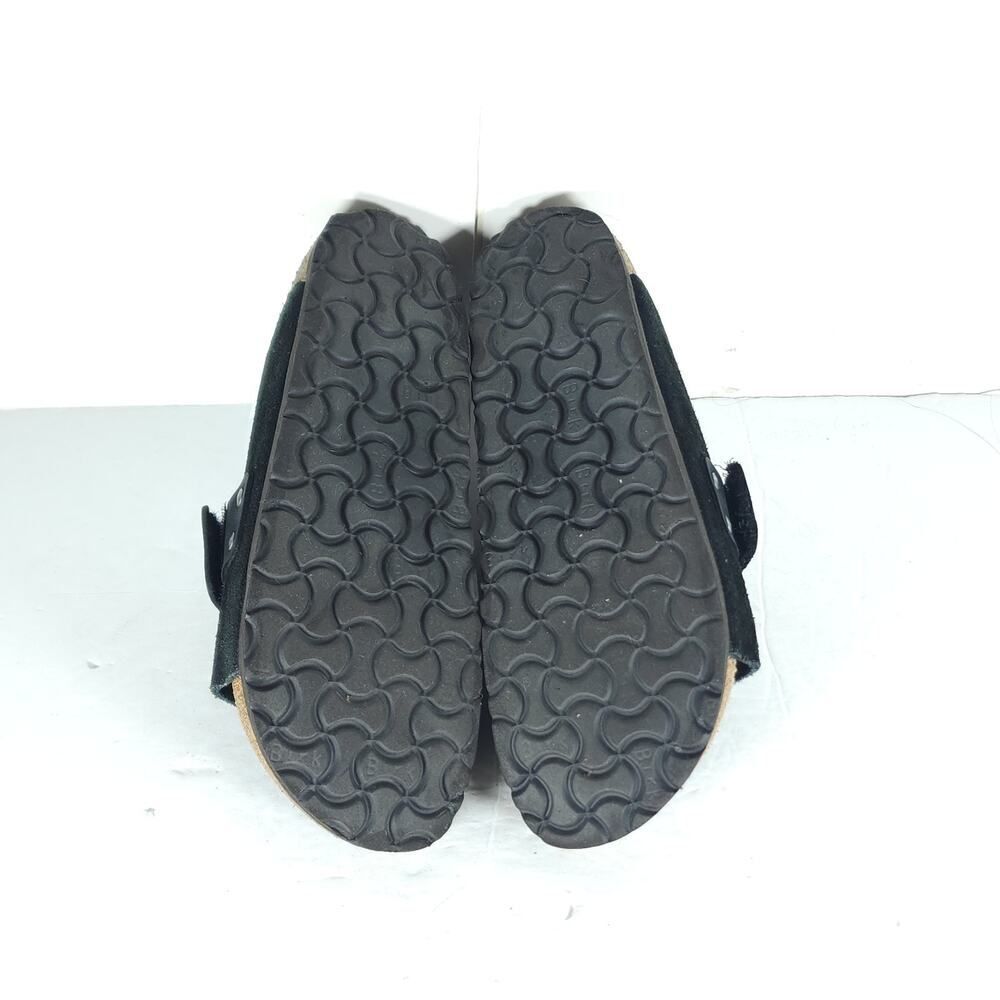 Birkenstock Women's Kyoto US7 EU38 Black Suede Nubuck Slip-On Slide sandals - Picture 9 of 16